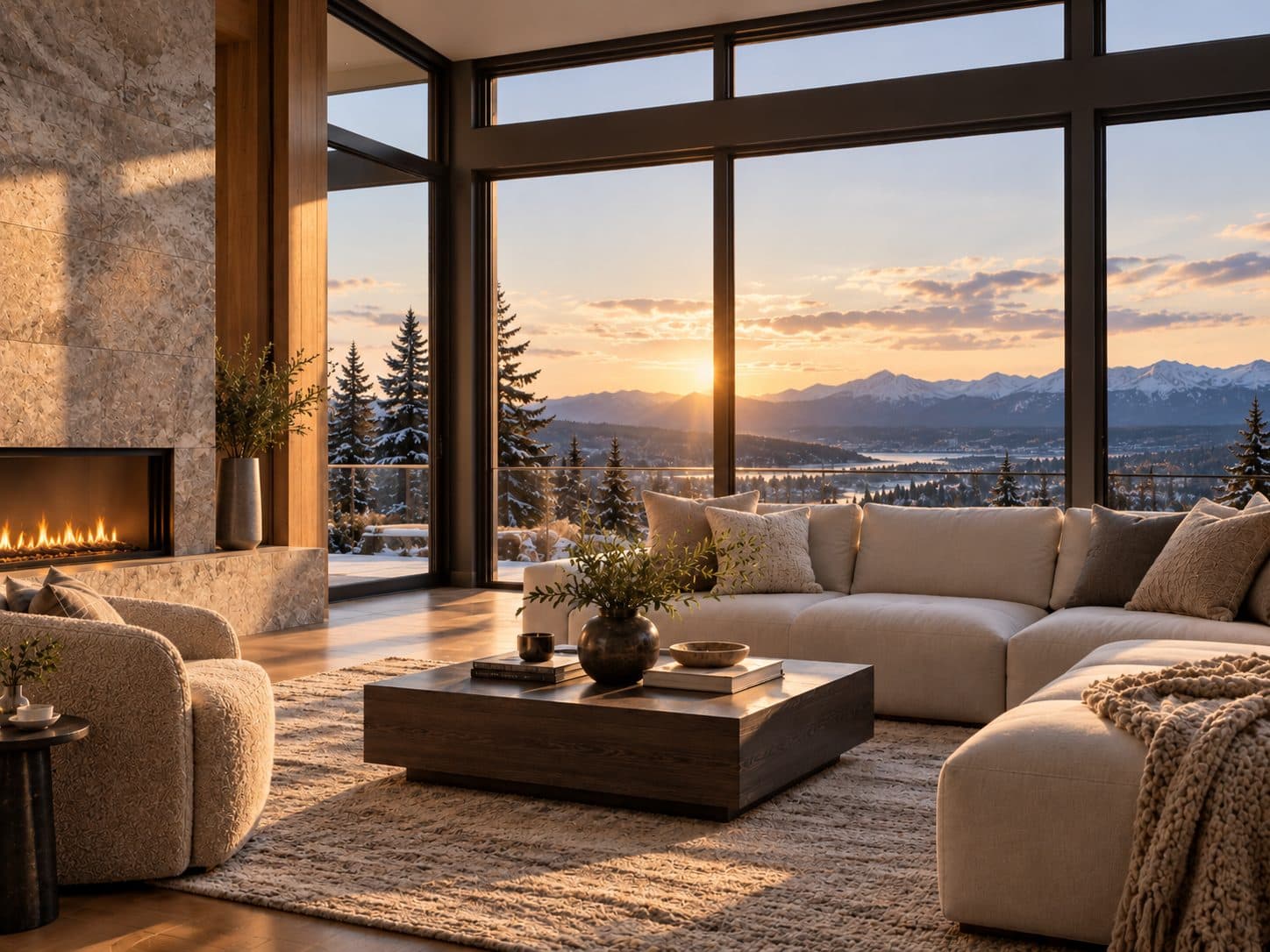 A calm living room with soft natural light